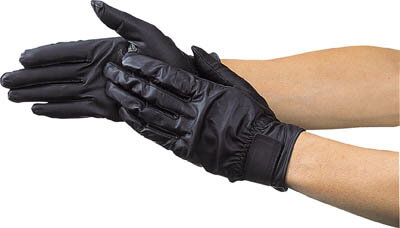 TRUSCO ウェットガード手袋 Lサイズ ブラック【DPM-810 BK】(作業手袋・革手袋)