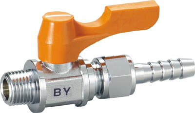 ASOH エースボール ホースジョイント型 PT1/2Xφ14【BY-2414】(流体継手・チューブ・ボールバルブ)