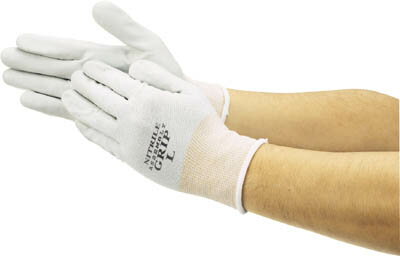 ショーワ No370組立グリップ S寸(灰) リストカラー イエロー【NO370S】(作業手袋・すべり止め背抜き手袋)