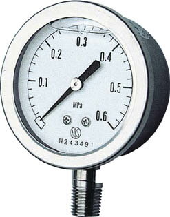 長野 グリセン入圧力計【GV50-173-0.4MP】(計測機器・圧力計)【送料無料】