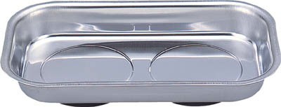 TRUSCO 角形マグネットトレー 平面 240X140XH42【TFMT-240】(マグネット用品・マグネットホルダ)