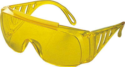 TRUSCO 一眼型サイド付セーフティグラス イエロー【GS-33 Y】(保護具・一眼型保護メガネ)