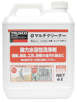 TRUSCO αマルチクリーナー 4L【ALP-MP4】(清掃用品・洗剤・クリーナー)