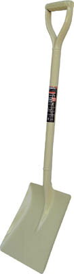 TRUSCO パイプ柄ショベル 角形 全長970mm【TPS-970K】(土木作業・大工用品・ショベル・ツルハシ)