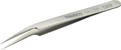 TRUSCO チタン製ピンセット 115mm 斜めポイント先細型【5A-TNF】(はんだ・静電気対策用品・ピンセット)【送料無料】