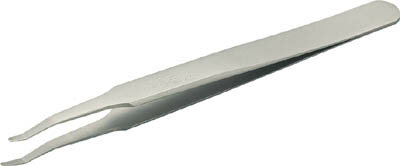 TRUSCO 耐酸耐磁ピンセット 120mm 先端幅1.5mm ウエハー用【2ADE-SA】(はんだ・静電気対策用品・ピンセ..