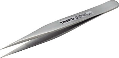 TRUSCO 高精度ステンレス製ピンセット 120mm 非磁性 強力型【TSP-70】(はんだ・静電気対策用品・ピンセット)