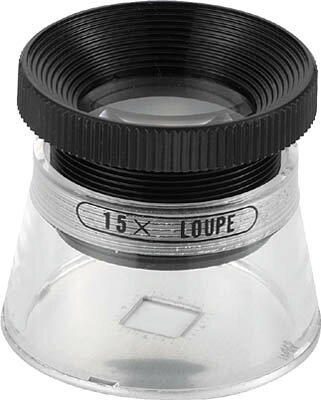 TRUSCO スケールルーペ 目盛付 15倍 Φ35X33【TL-SL15K】(光学・精密測定機器・ルーペ)