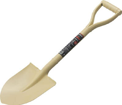 TRUSCO パイプ柄ミニショベル 丸形 全長650mm【TPS-650R】(土木作業・大工用品・ショベル・ツルハシ)