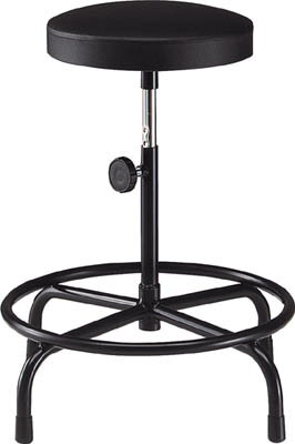 TRUSCO 作業用チェア Φ315XH500ー640 ブラック【NF-25V】(オフィス家具・作業用チェア)【送料無料】