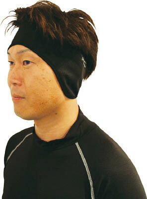 オタフク 発熱防風 イヤーウォーマー ブラック JW127BK