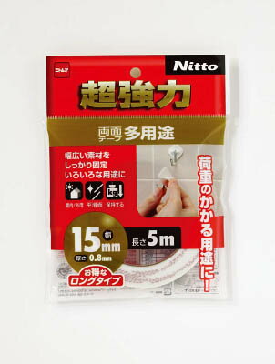 ニトムズ 超強力両面テープ多用途15×5 T4542