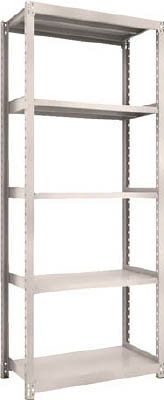 【商品詳細】●ボルトを1本も使用していないボルトレス構造で、分解・組み立て作業が簡単で、作業時間を大幅に短縮できます。●棚の段変更が、50mmピッチで、自由に調整、変更ができます。●高さ、奥行が同じであれば、増結することができます。また、支...