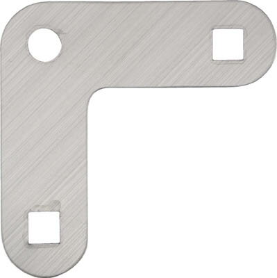 【商品詳細】●軽量棚のコーナーに使用し、振れを軽減します。●間口(mm):76●奥行(mm):76●金具種類:ステンレスシングル振止小●ステンレス（SUS304）【送料について】北海道、沖縄、離島は別途送料を頂きます。