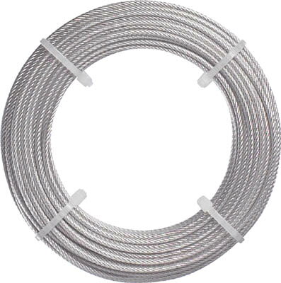 TRUSCO ステンレスワイヤロープ Φ1.5mmX5m【CWS-15S5】(建築金物・工場用間仕切り・ワイヤロープ)