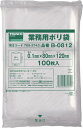 TRUSCO 厚手ポリ袋 縦120X横80Xt0.1 100枚入 透明 B0812(3)