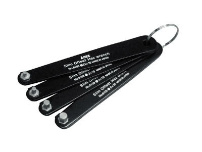 【メーカー型番】6103-F【JANコード】4962485024253【ブランド】アネックス 【特徴】●ヘッド幅10mmの極薄型です。●極薄ヘッド、より狭い作業スペースで使用できます。●押し付け力に優れたフラット形状でカムアウト防止に有利に働きます。【用途】●狭い場所での六角穴付ボルトの締め付け作業。【仕様】●対辺寸法(mm):2.5、3、4、5●全長(mm):108●セット内容(mm):2.5、3、4、5●セット内容(本):4●幅(mm):11●質量(g):108●ヘッド幅(mm):10【材質／仕上】【セット内容／付属品】【注意】【原産国】日本【送料について】北海道、沖縄、離島は送料を頂きます。