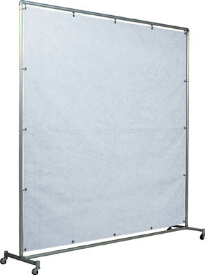 吉野 火花用衝立アルミパイプ 2×2 単体キャスター【YS-22SC-A】(溶接用品・溶接遮...