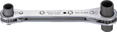 【メーカー型番】TRW-2AR【JANコード】4564100014955【ブランド】ミトロイ【特徴】●電設作業や水まわり設備作業に大変便利です。●ロングソケットタイプ:各種ラックに使いやすい長さになっています。●1丁で4サイズに対応します。●安全ロープ取り付け穴を設けています。●本締め可能です。●落下防止用ループ取り付け用穴付です。【用途】●ボルトナットの締め・緩め用。【仕様】●対辺寸法(mm):8×10、12×13●厚み(mm)T1:26.5●厚み(mm)T2:40●全長(mm):166●質量(g):225【材質／仕上】●本体:ステンレス（SUS420）【セット内容／付属品】【注意】【原産国】日本【送料について】北海道、沖縄、離島は送料を頂きます。