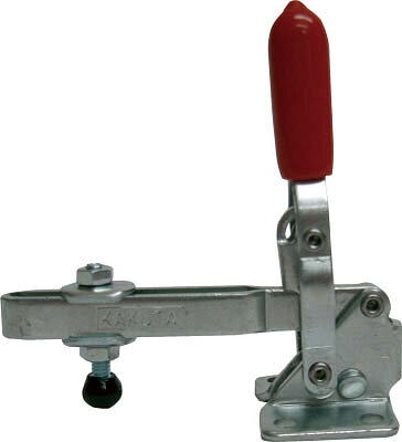 【商品詳細】●ロングアームタイプです。●全長(mm):77●付属ボルト径:M4×28（ナイロン被ボルト）●クランプアーム移動角度(°):105●ハンドル操作角度(°):60●製品刻印:NO.HV153-XL●締圧力(kN):0.19〜0.45●取付ピッチ(mm):15.9●全高(mm):77●締圧力(kn):0.19〜0.45●下方押え型●ハンドル立型●SS400●M4×28 ナイロン被ボルト●ナット2個●座金2枚●表記の締圧力は目安です。●締圧力はクランプアームの先端へ行くほど弱くなります。●衝撃や振動、内圧は、破損の原因になりますのでご注意ください。●手を挟まないように注意してください。生産国：日本重量：75g【送料について】北海道、沖縄、離島は送料を頂きます。