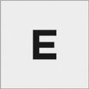IM ステンシル E 文字サイズ50×40mm ASTE5040