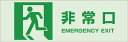TRUSCO マグネット標識(蓄光タイプ)100×300 非常口 TMCK1030A