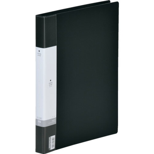 リヒト 名刺帳(ポケット交換タイプ 300名) 黒 G880124