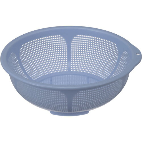 【商品詳細】●中底が広くたっぷり水切りが可能です。●水切りに。●色：ブルー●外形寸法(mm)間口×奥行×高さ：305×300×105●底部内寸(mm)：190●深さ(mm)：90●上部内寸(mm)：270●径：300mm●ポリプロピレン（PP）原産国日本JANコード4973221028695【送料について】北海道、沖縄、離島は送料を頂きます。