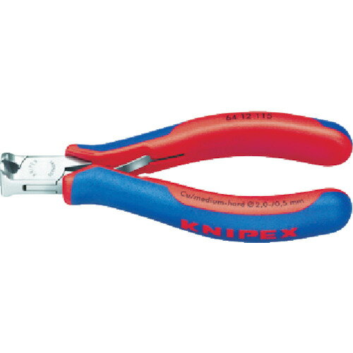 KNIPEX 6412-115 エレクトロニクスエンドカッティングニッパー 6412115【送料無料】