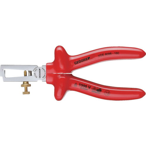 【商品詳細】●単線・より線の径に合わせて、ねじとロックナットで簡単に調節できます。●全長(mm)：160●適合電線：ケーブル線0.8〜6mm［［の2乗］］●1000V絶縁仕様●欧州規格EN60900適合品●クロムメッキ処理●特殊工具鋼原産国オーストリアJANコード4010886670897【送料について】北海道、沖縄、離島は送料を頂きます。