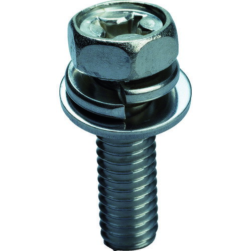 TRUSCO トラスコ 座金・ばね座金組込十字穴付六角ボルト SUS M8X30 9本入 Y3360830