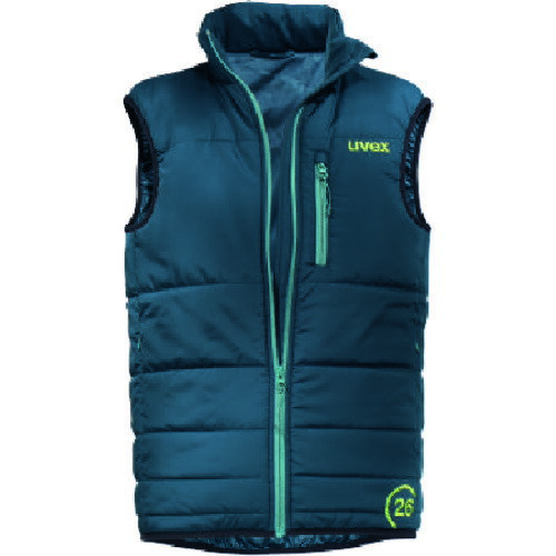 【商品詳細】●軽量で暖かいキルトベストです。●シームジッパー付きサイドポケットとジッパー付きの胸ポケットが付いています。●PFC（過フッ素化合物類）フリーです。●PFC（過フッ素化合物類）フリーです。●屋外作業に。●色：ぺトロールブルー●サイズ：S●着丈(cm)：65●胸囲(cm)：112●エコテックス［［R上］］スタンダード100認証取得材質/仕上●表地：ポリエステル100％、裏地：ポリエステル100％原産国中国JANコード4031101706993【送料について】北海道、沖縄、離島は送料を頂きます。