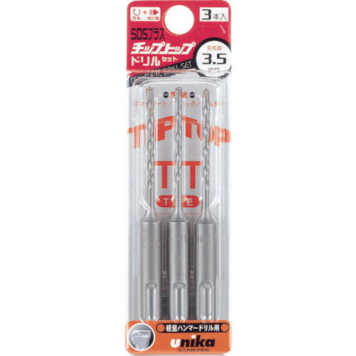 乐天商城 - ユニカ チップトップドリルセット 6.0mm 3本セット DP3T60
