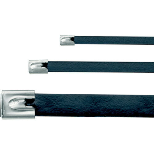 パンドウイット MLT フルコーティングステンレススチールバンド SUS316 黒 幅12.9mm 長さ754mm 50本入り MLTFC8EH-LP316【送料無料】