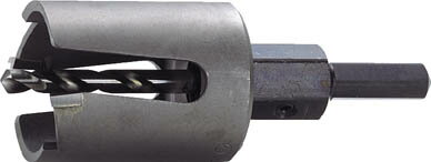 【メーカー型番】FRP-22【JANコード】4993452060226【ブランド】大見　【特徴】●独自の分割刃を使用し、耐久性に優れています。●大胆なUカットにより、抜きカスが簡単に取れます。●別売の自動排出器NO1、NO2を使用すればさらに作業性が上がります。【用途】●被削材:FRP、人造大理石、プラスチック、塩ビ、木材など。【仕様】●刃径(mm):22●ふところ深さ(mm):40●シャンク径(mm):10●刃厚(mm):3.5●有効長(mm):40●質量(g):130●有効切削能力:40mm【材質／仕上】●刃部:超硬チップ●センタードリル:高速度鋼（SKH51）【セット内容／付属品】【注意】【原産国】日本【送料について】北海道、沖縄、離島は送料を頂きます。