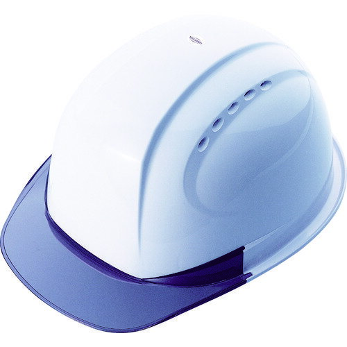 トーヨーセフティ ひさし透明ヘルメット 白 NO.380FOTSWH