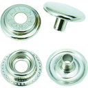TRUSCO トラスコ ハトメボタン ニッケルメッキ 15mm 10組入り PTHB15NM