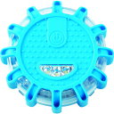 TRUSCO 電池式LED警告灯 青色 TLWLB