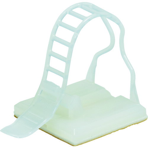 TRUSCO トラスコ ケーブルクランプベルトタイプ 結束径3~19Φ ナチュラル 10個入 TL19ANNR