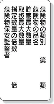【メーカー型番】319-09【JANコード】4582183900446【ブランド】ユニット【特徴】●危険物規則・火災予防条例に基づく表示板です。【用途】【仕様】●表示内容:危険物の類別その他●取付仕様:穴4ヵ所●縦(mm):600●横(mm):300●質量(g):700●穴4スミ●取付方法:ビス止め（ビス別売）【材質／仕上】●スチール【セット内容／付属品】【注意】●地域条例により表示内容が異なる場合があります。【原産国】日本【送料について】北海道、沖縄、離島は送料を頂きます。