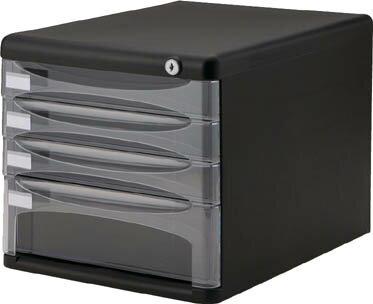 ナカバヤシ セキュリティデスクトップケース4段【A4-SK4D】(オフィス家具・レターケース)【送料無料】