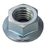 六角螺帽 - TRUSCO フランジナット ユニクロム サイズM3X0．50 180個入【B79-0003】(ねじ・ボルト・ナット・ナット)