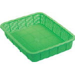 積水 角かご浅型 小 緑【K543G GN】(ボトル・容器・ザル・カゴ)