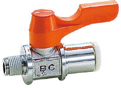 ASOH エースボール チューブジョイント型 PT1／4XΦ10【BC-1210】(流体継手・チューブ・ボールバルブ)