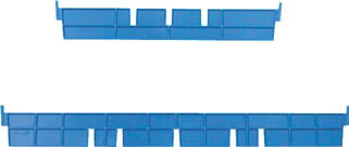 DIC F型コンテナF−4用長手仕切板：365×42 黄【F-4L Y】(コンテナ・パレット・ボックス型コンテナ)