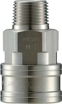 ナック クイックカップリング TL型 ステンレス製 メネジ取付用【CTL03SM3】(流体継手・チューブ・カッ..