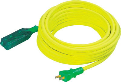 日動 延長コード ストレート型トリプルランプ付 100V 2芯 10m【LS2-10】(コードリール・延長コード・延..