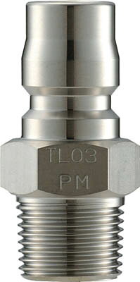 ナック クイックカップリング TL型 ステンレス製 メネジ取付用【CTL08PM3】(流体継手・チューブ・カップリング)【送料無料】