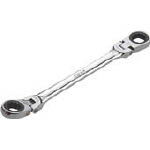 Socket Wrench - KTC ラチェットめがねレンチ（両頭型首振りタイプ） 6X7mm【MR1-0607F】(レンチ・スパナ・プーラ・ラチェットレンチ)【送料無料】