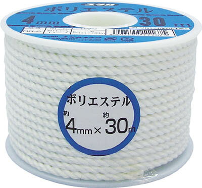 【メーカー型番】RS-1【JANコード】4903599111668【ブランド】ユタカ【特徴】●酸・アルカリ・海水などに強く、耐候性に優れ摩擦にも非常に強く、強度に優れたロープです。【用途】●各種結束、テント・タープ用など。【仕様】●色:白●線径(mm):3●長さ(m):50●包装形態:ボビン巻●質量(kg):0.36【材質／仕上】●ポリエステル【セット内容／付属品】【注意】【原産国】日本【送料について】北海道、沖縄、離島は送料を頂きます。